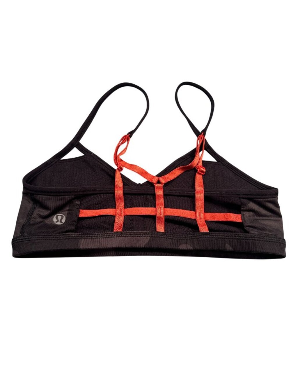 Lululemon Athleisure Sports Bra Floral Women Strappy Supportive Activewear Sz 4